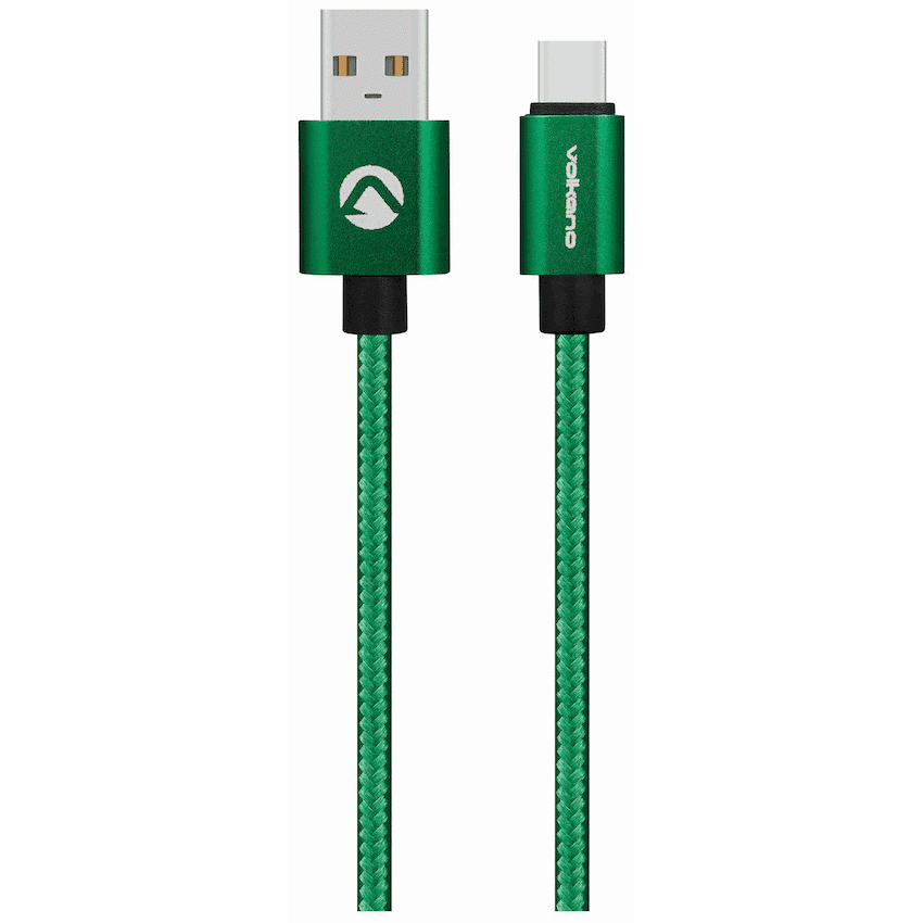 Volkano Fashion Series Micro USB Cable 1.8m - Apple Green