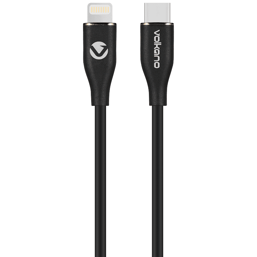 Volkano Flexi Series Type-C to MFI Lightning 1.5m 27w - Black