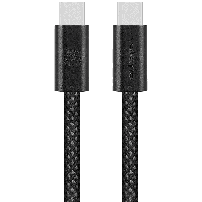 Volkano Weave Series 60w USB C to USB C 1.2m-Black 7