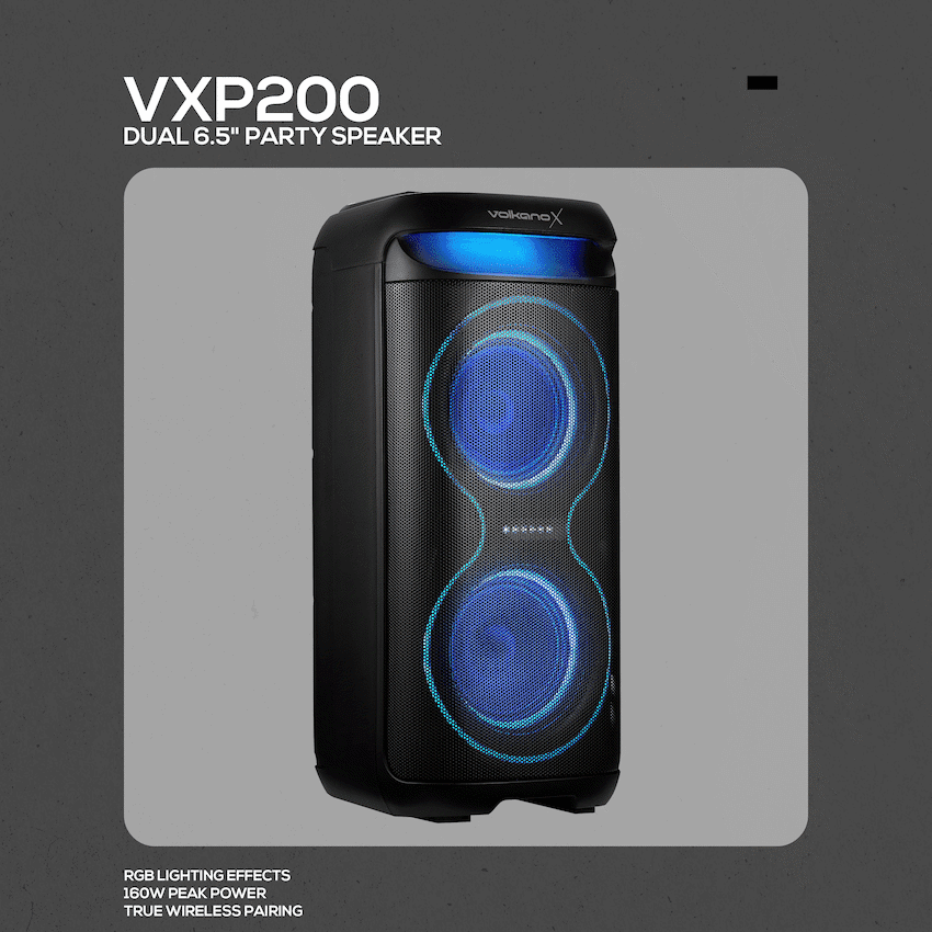 VolkanoX VXP200 Dual 6.5" Party Speaker  - Black 5
