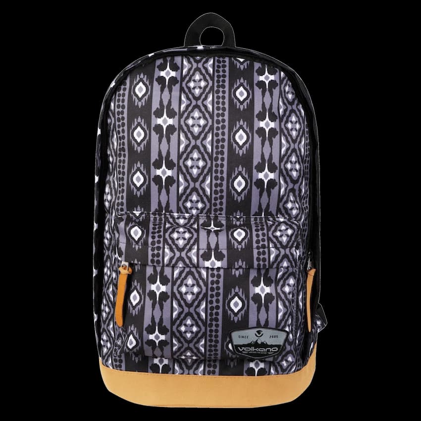 Volkano Suede Series Backpack - Ethnic - Dark Grey