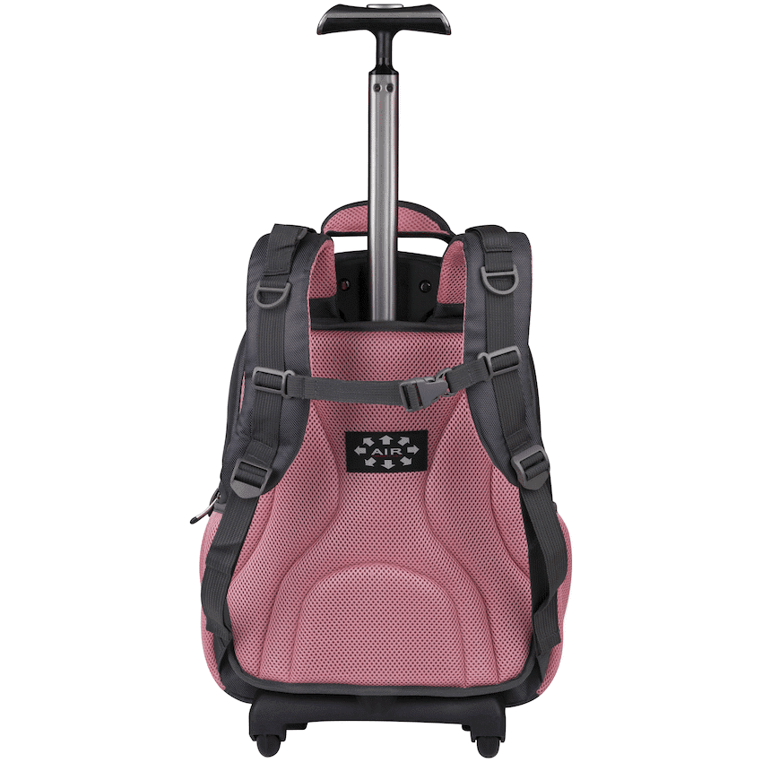 Volkano Orthopaedic Trolley Backpack 35l - Dark Grey/Pink 5