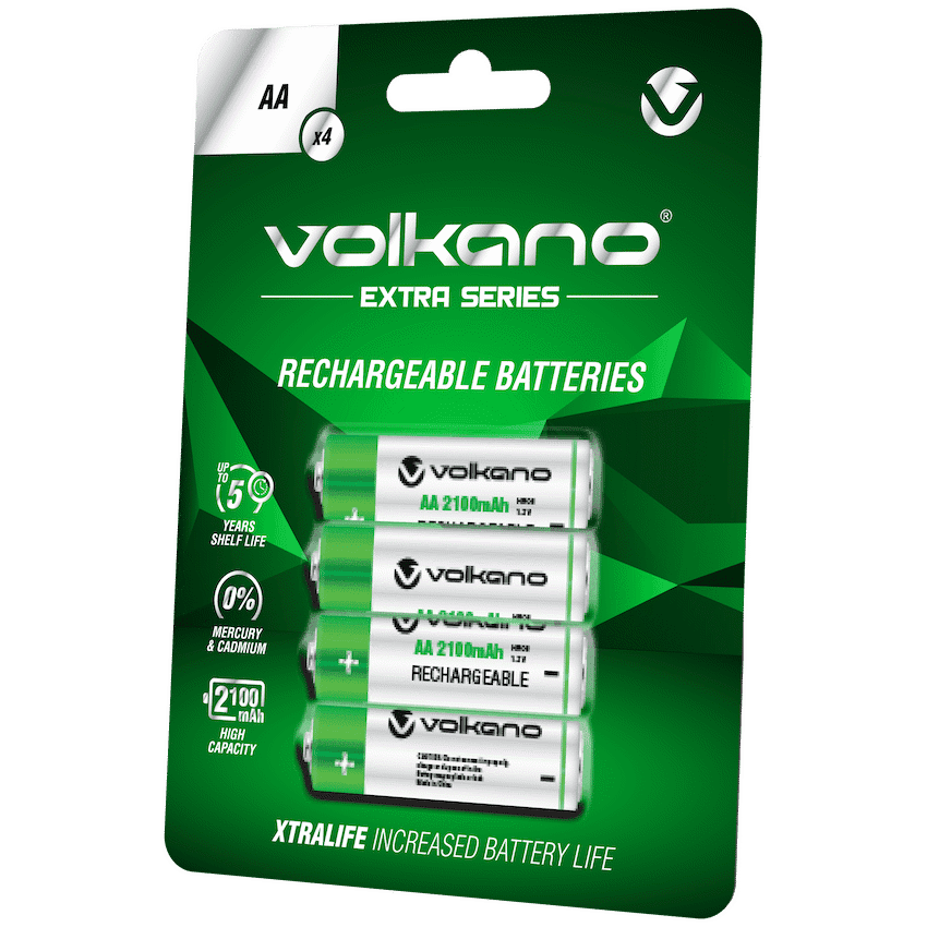 Volkano Extra Series Rechargeable AA Batteries (Pack of 4) 2