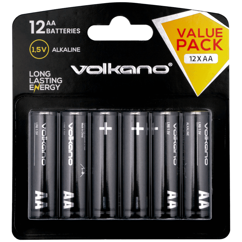 Volkano Extra AA Batteries Value Pack of 12 2