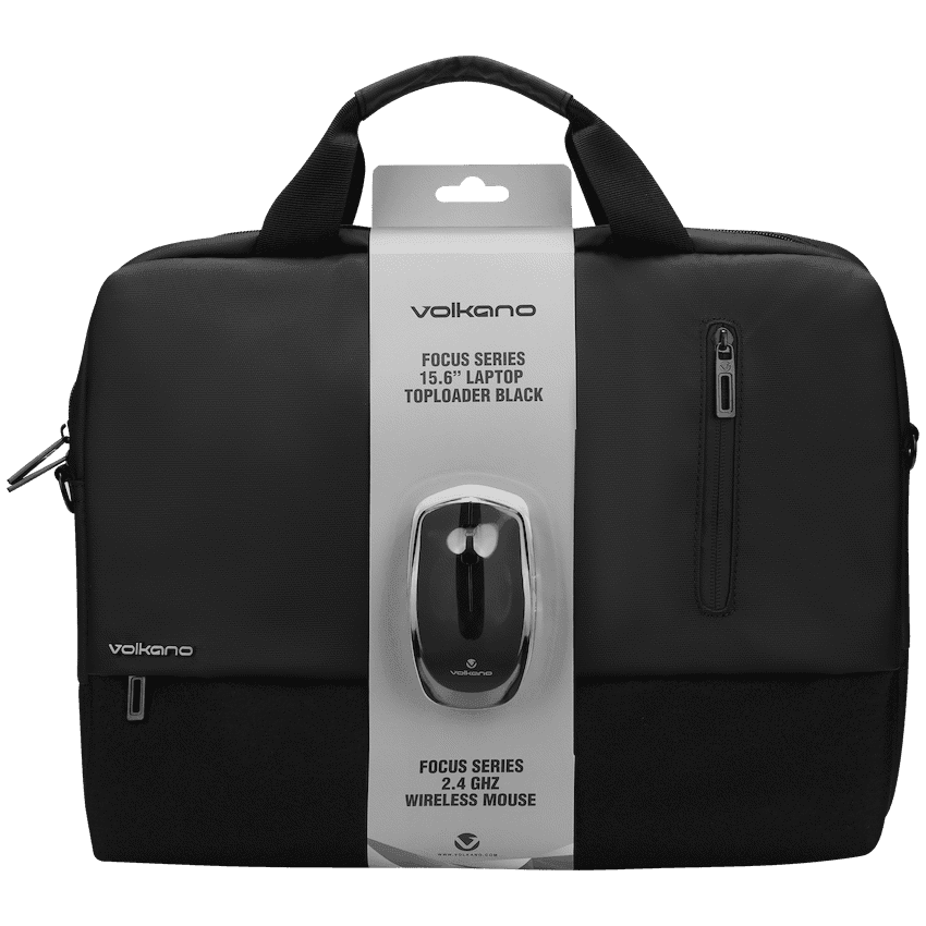 Volkano Focus Series 15.6" Laptop Toploader & Wireless Mouse 2