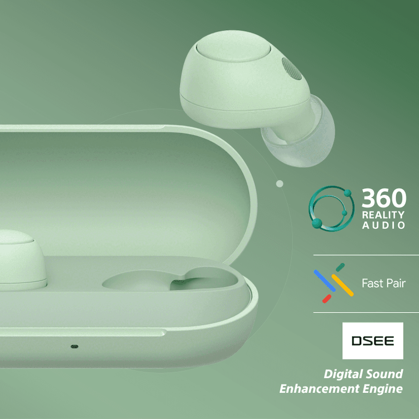 Sony WF-C700N (Green) True Wireless Earbuds 3