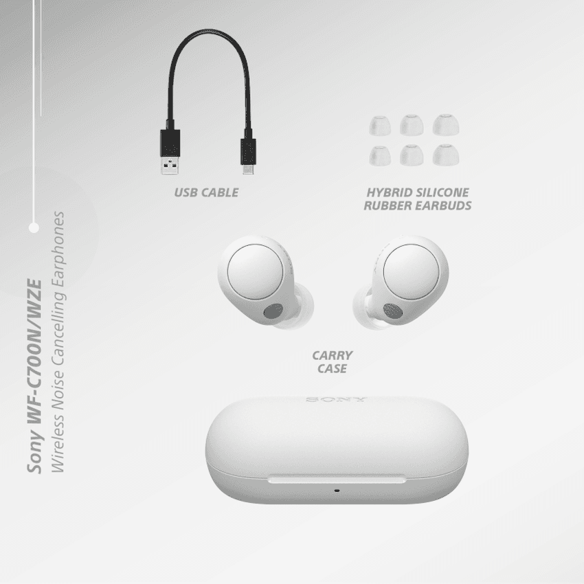 Sony WF-C700N (White) True Wireless Earbuds 2