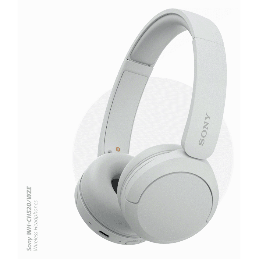 Sony WH-CH520 (White) Bluetooth On-Ear Headphones 4