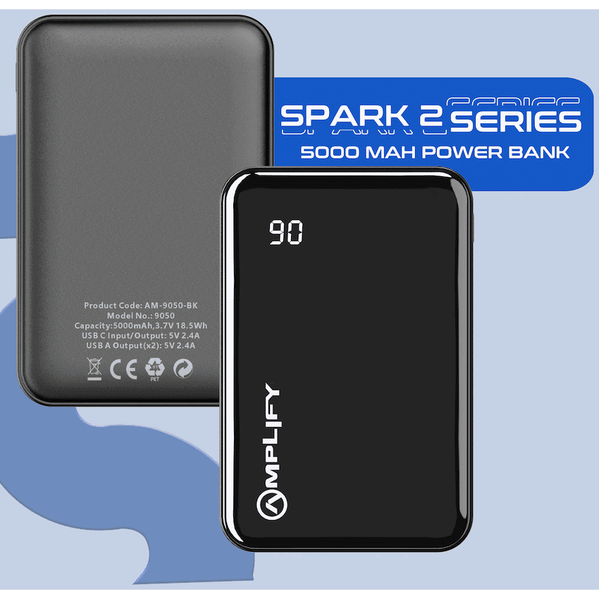 Amplify Spark 2 Series 5000 mAh Power Bank - Black 5