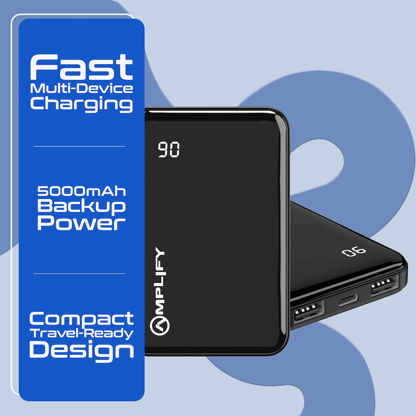 Amplify Spark 2 Series 5000 mAh Power Bank - Black 9
