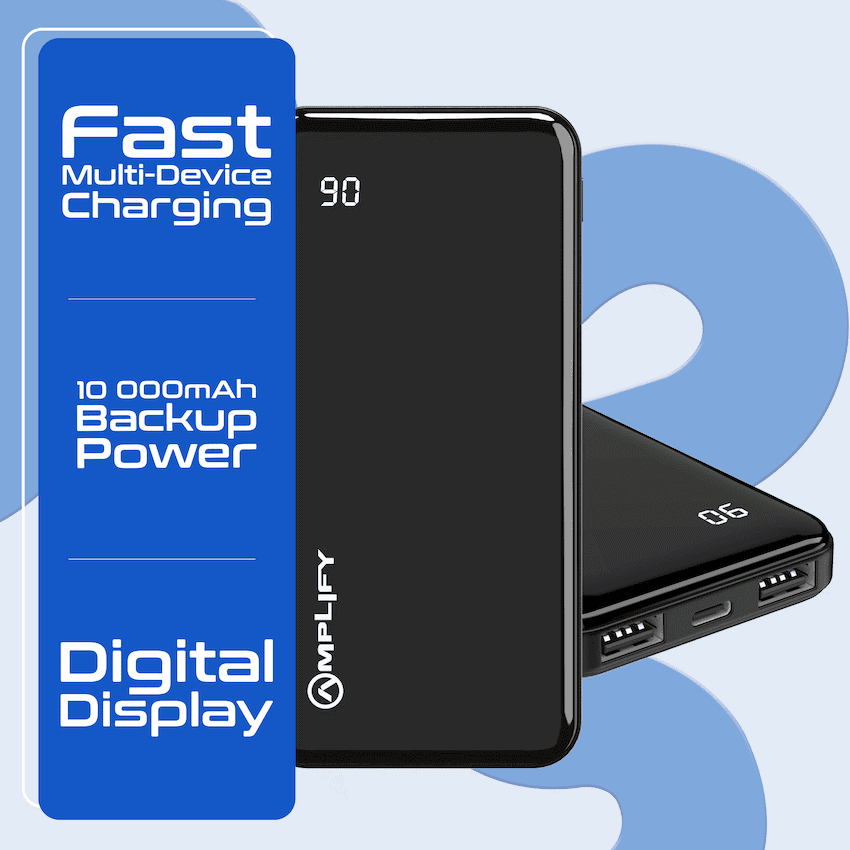 Amplify Spark 2 Series 10 000 mAh Power Bank - Black 3