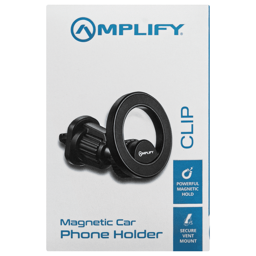 Amplify Clip Series Magnetic Car Phone Vent Holder  (PDQ) - Black 4