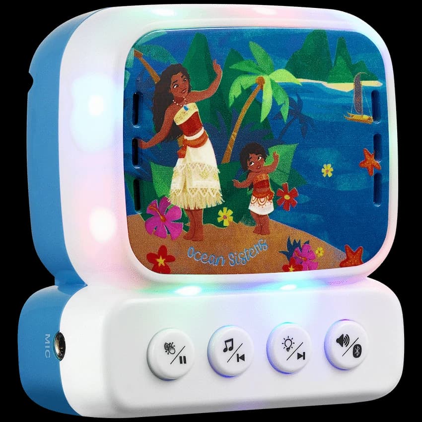 Disney Moana 2 Mini Bluetooth Karaoke Machine with Belt Hook 3
