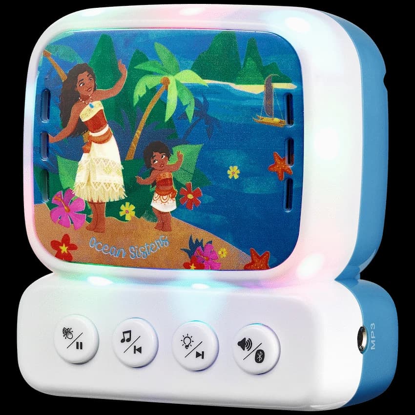 Disney Moana 2 Mini Bluetooth Karaoke Machine with Belt Hook 4