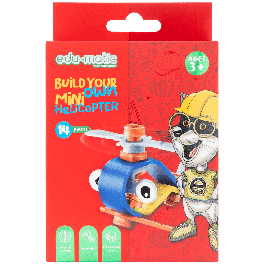 Edu-matic Flexi Build Mini Kit - Helicopter - 14 pcs 4
