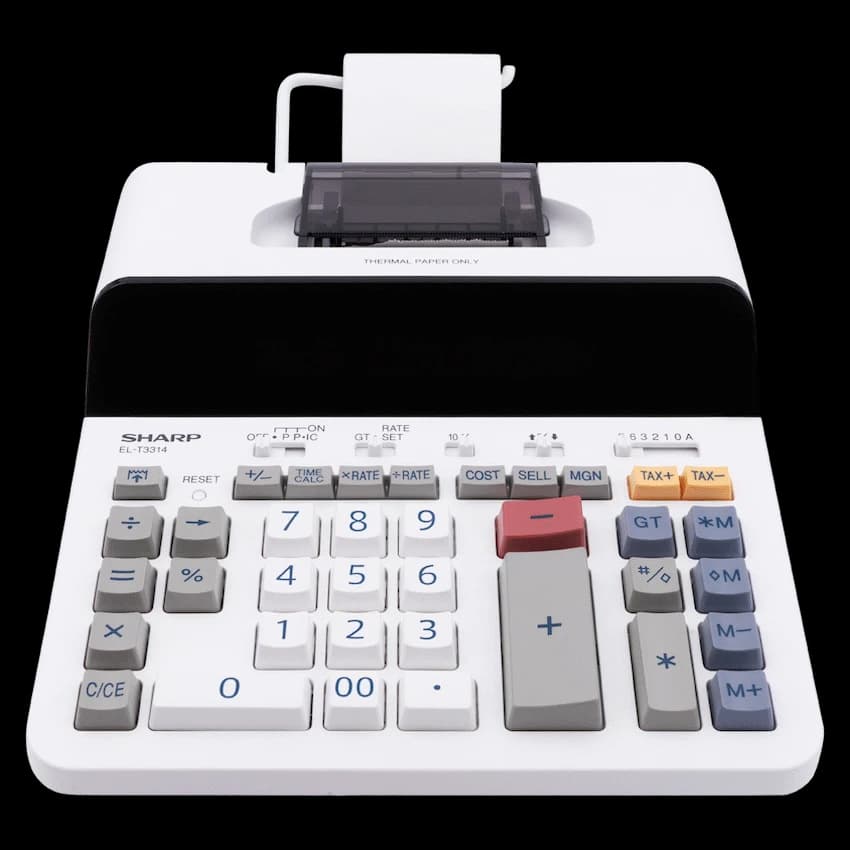 Sharp EL-T3314 Printing Calculator 3