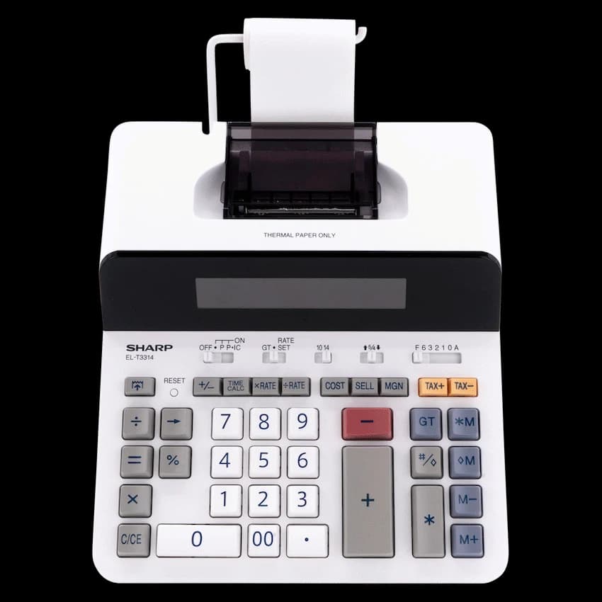 Sharp EL-T3314 Printing Calculator 5
