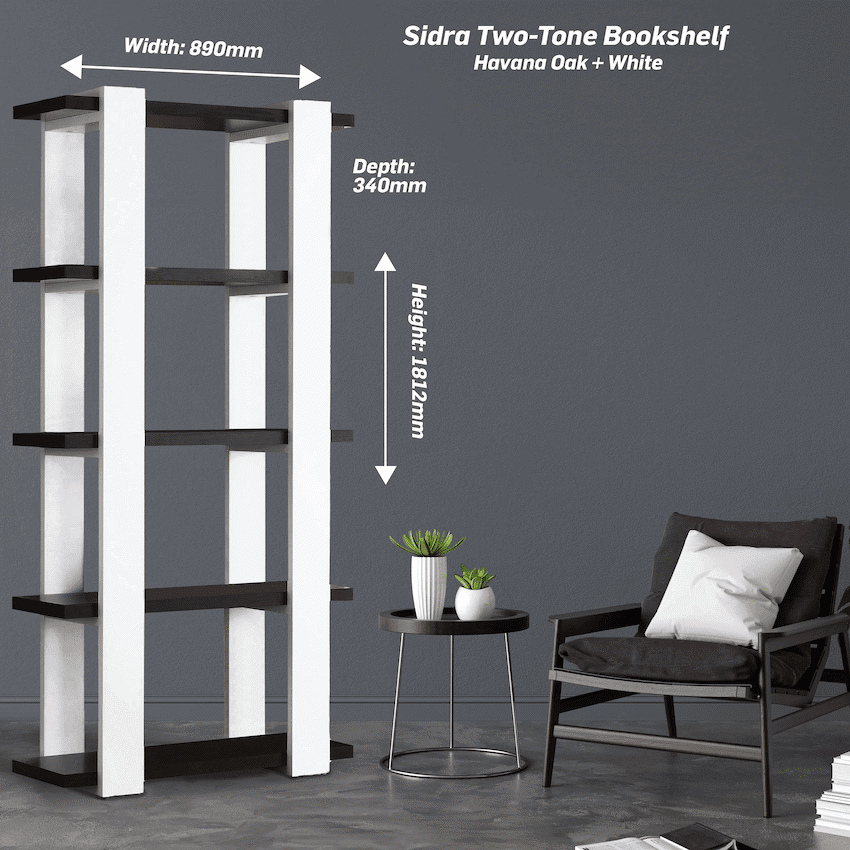 Everfurn Sidra Bookshelf 2