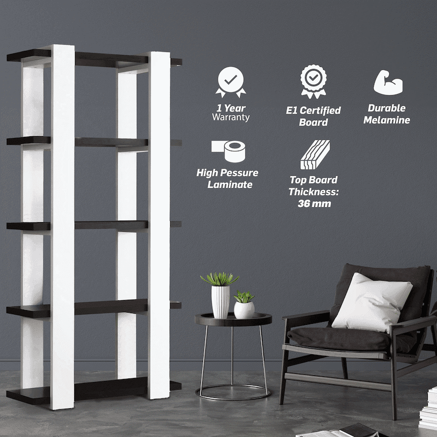 Everfurn Sidra Bookshelf 3