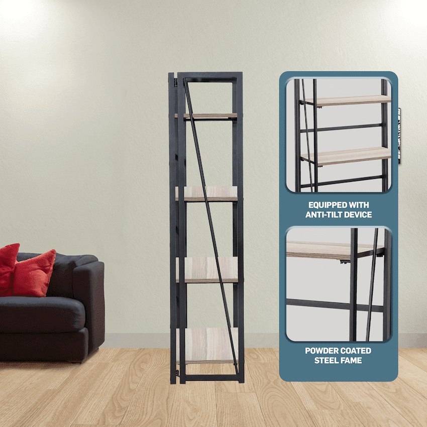 Everfurn Caprese Folding Bookshelf 8