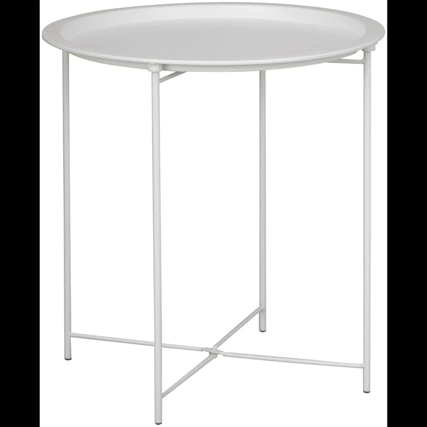 Everfurn Nala Side Table White, Painted MDF, Steel Frame, 2 Pack 6