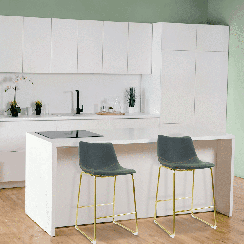 Everfurn Opal Large Barstool Gold - 2 Pack 4