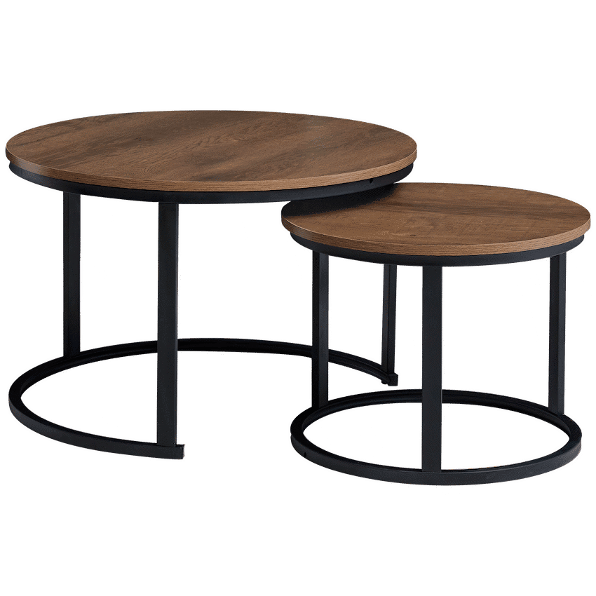 Everfurn Nile Nesting Coffee Table - Mahogany - 2-Piece 2