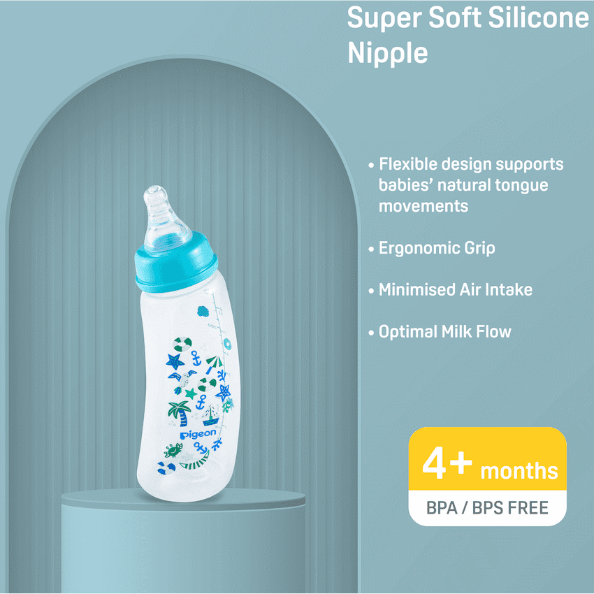 Pigeon Flexible Curve Bottle 250ml - Beach 2