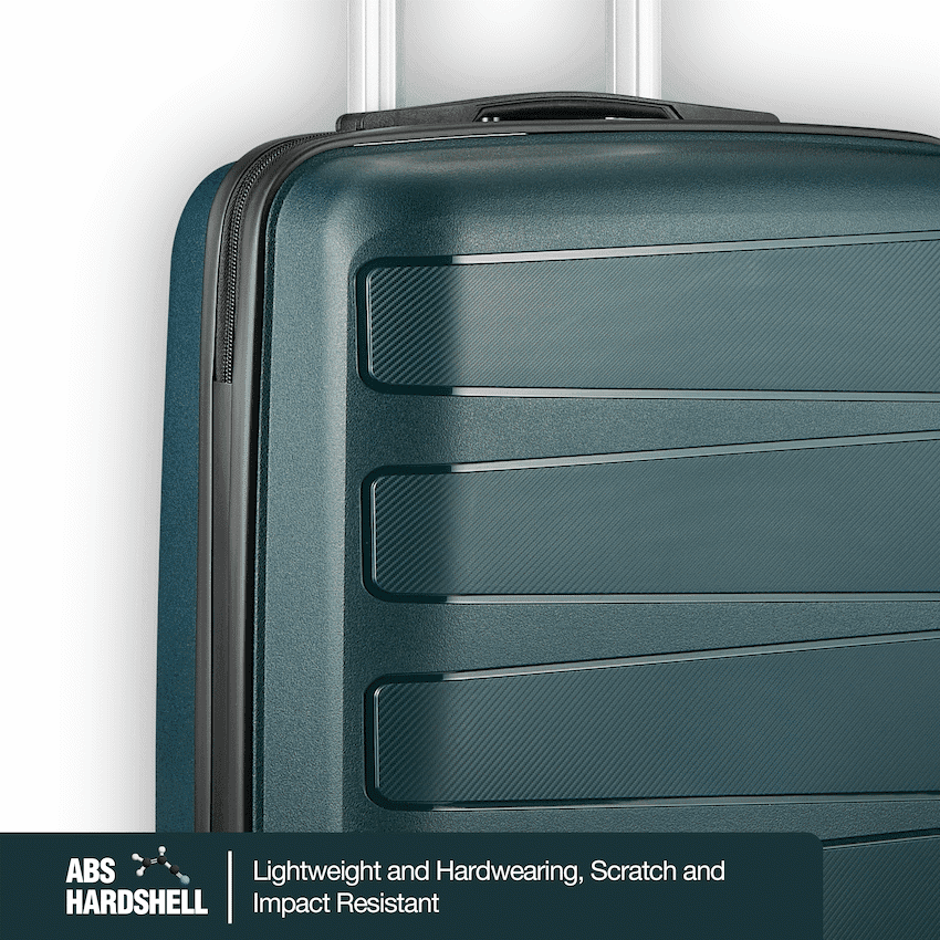 Travelwize Tourer PP 3Pc 4-wheel Spinner Luggage Set Petrol 5