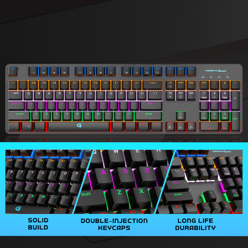 Volkano Gaming Phantom X1 Wired Mechanical keyboard with RGB lighting 3