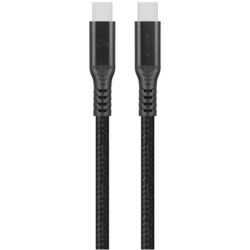 Volkano Weave Series USB C to USB C 240W 20Gbps 2m-black 2