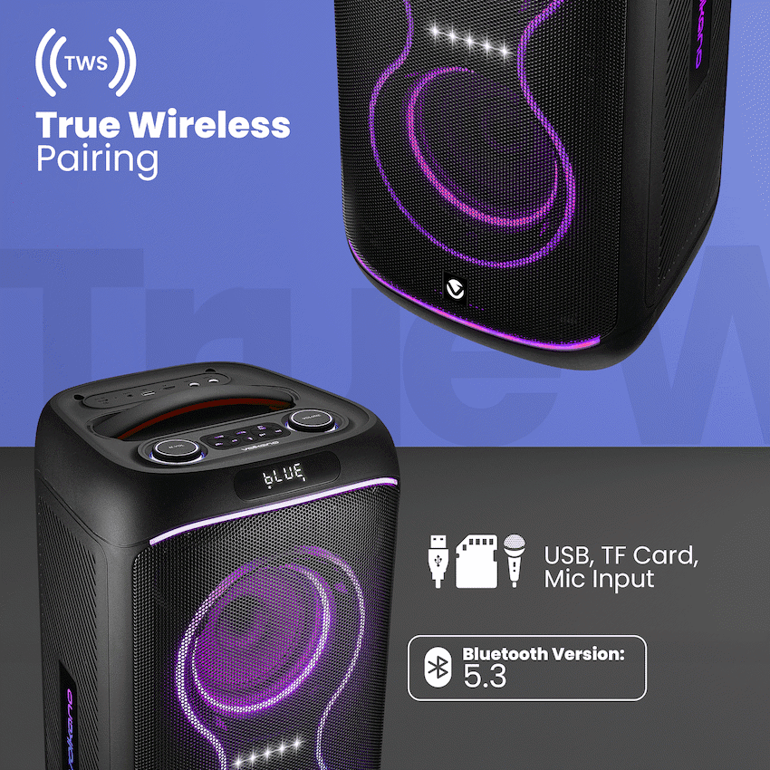 Volkano Elite Series Dual 6.5" Party Speaker 6