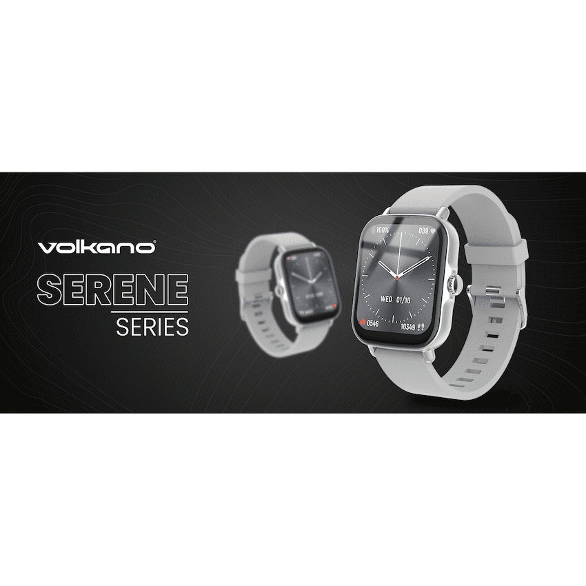 Volkano Active Tech Serene series Watch with heart rate monitor - Silver 2
