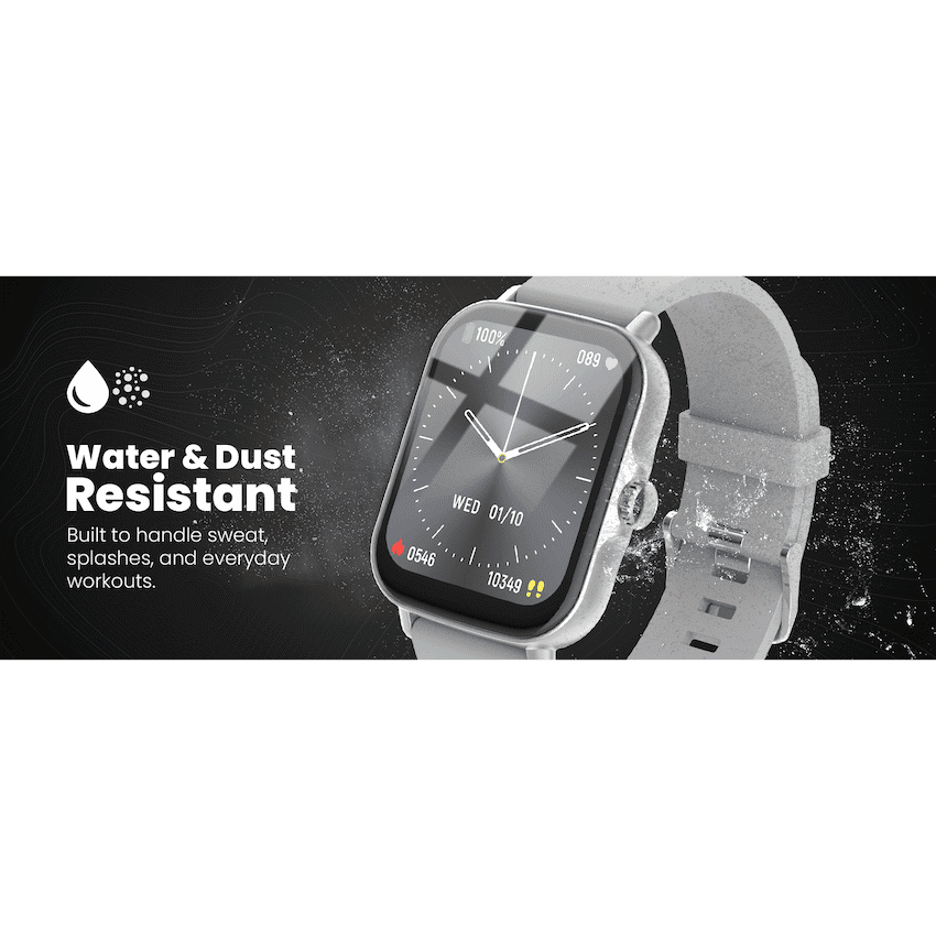 Volkano Active Tech Serene series Watch with heart rate monitor - Silver 4