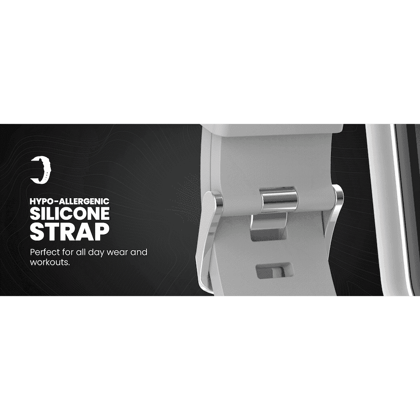 Volkano Active Tech Serene series Watch with heart rate monitor - Silver 5