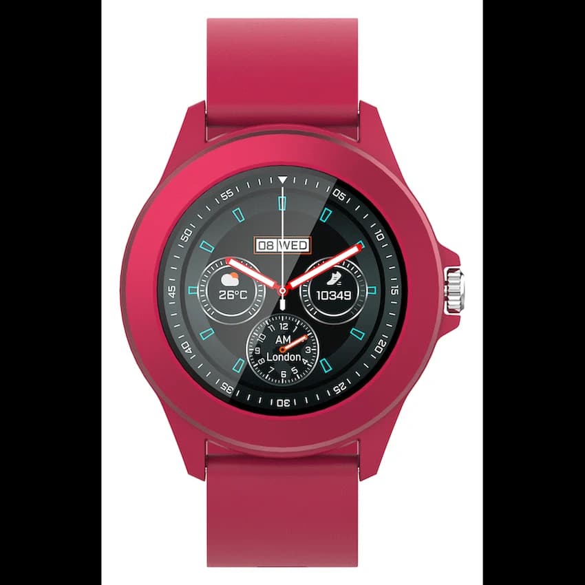 Volkano Splash Series Round Smartwatch - Red 8