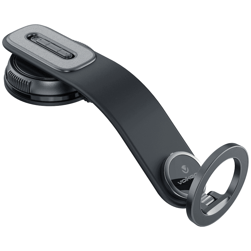 Volkano Arcmount Bendable Dash Mount Magnetic Phone Holder - Black 2