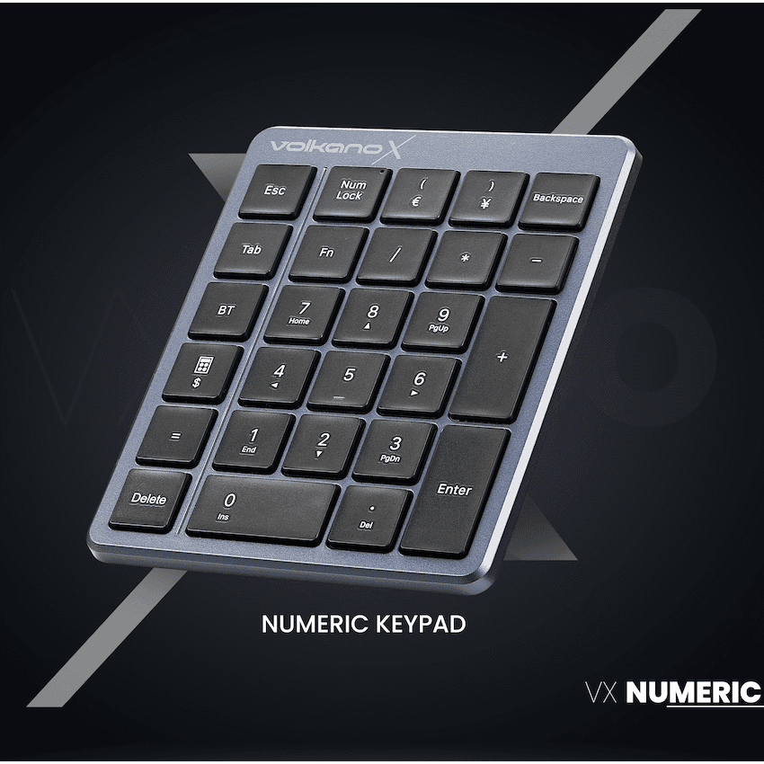Volkano X Numeric Series Keypad With Scissor keys - Black 5