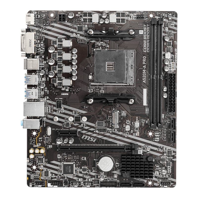MSI A520M-A PRO AM4 AMD MATX Gaming Motherboard 2