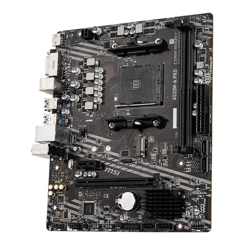 MSI A520M-A PRO AM4 AMD MATX Gaming Motherboard 4