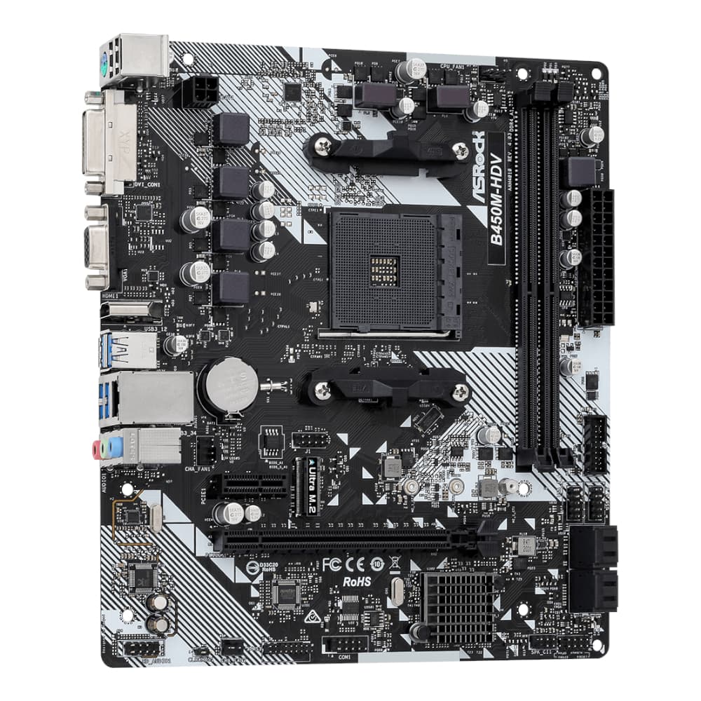 ASRock B450M-HDV R4.0 AMD AM4 M-ATX Motherboard 4