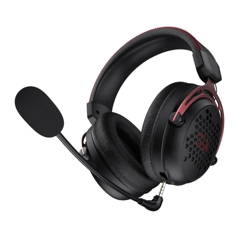 REDRAGON Over-Ear DIOMEDES Honeycomb 3.5mm AUX Gaming Headset - Black 4