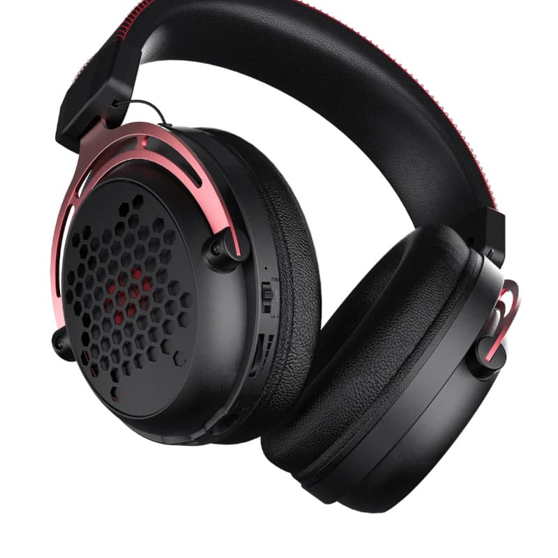 REDRAGON Over-Ear DIOMEDES Honeycomb 3.5mm AUX Gaming Headset - Black 5