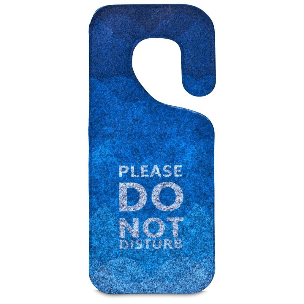 Pre-Printed Sample Hoppla Hangit RPET Felt Door Hanger 4