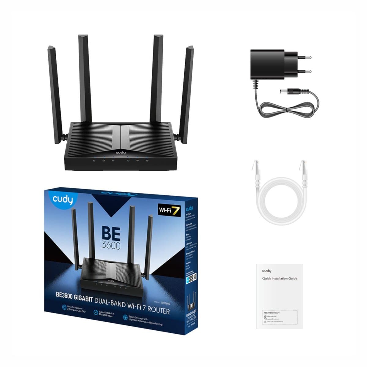 Cudy BE3600 Gigabit Wi-Fi 7 Router (WR3600) 3