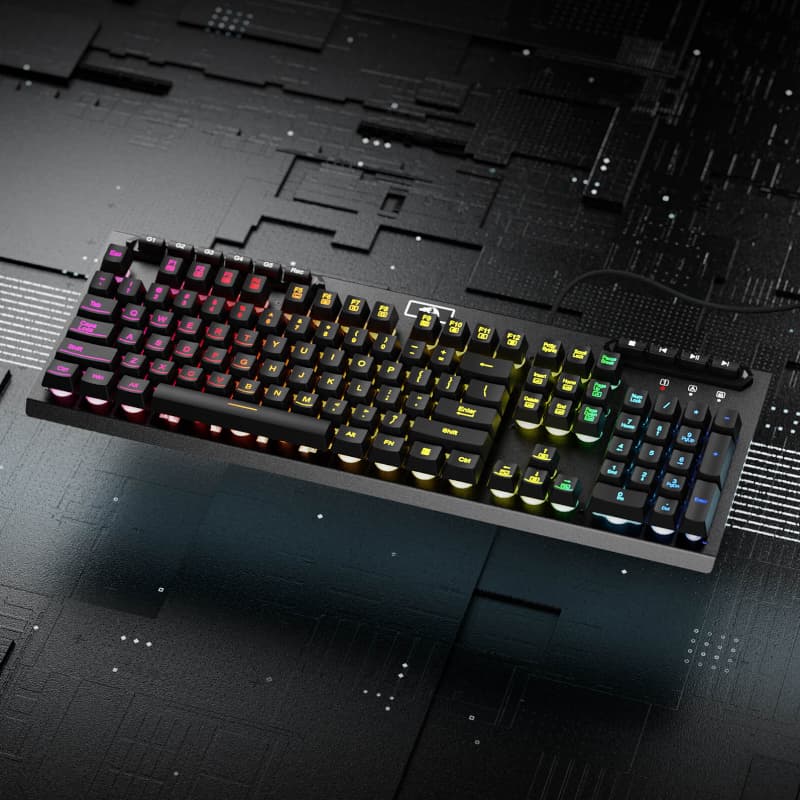 REDRAGON ADITYA Membrane Keyboard - Black 4
