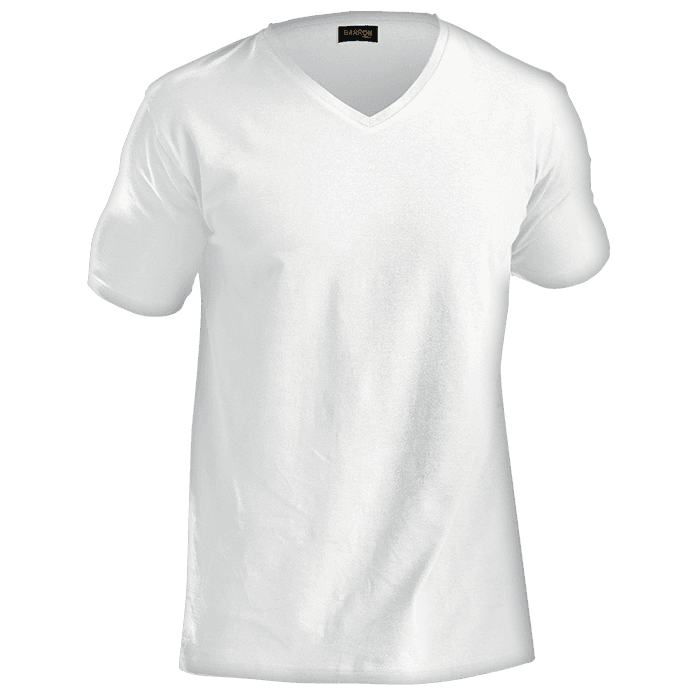 170g Slim Fit V-Neck T-Shirt Mens 4