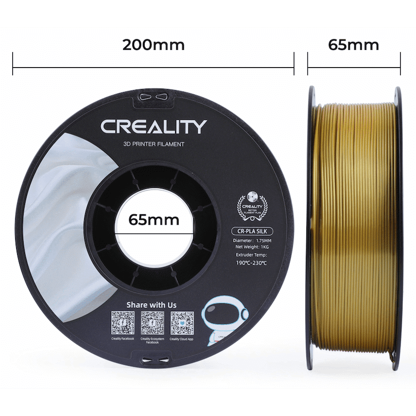 Creality Silk Filament PLA Gold 1Kg 6