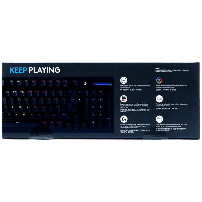 G316 8K Custom Mechanical Gaming Keyboard (Black - L) 4