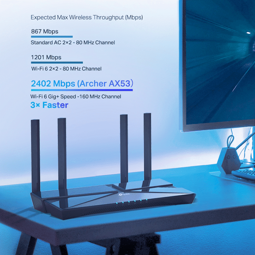 TP-Link Archer AX53 AX3000 Dual-Band Wi-Fi 6 Router 5